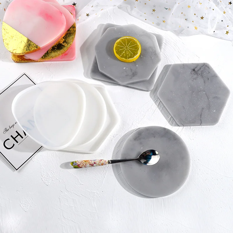 Multi-style Geometric Coaster  - Resin Art Table ulasan dan harga