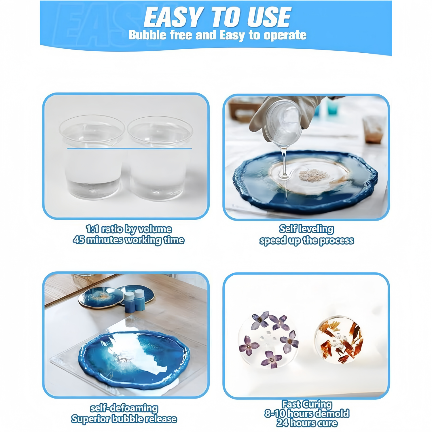 16.9oz Clear Epoxy Resin Kit C - Resin Art And Jewelry ulasan dan harga