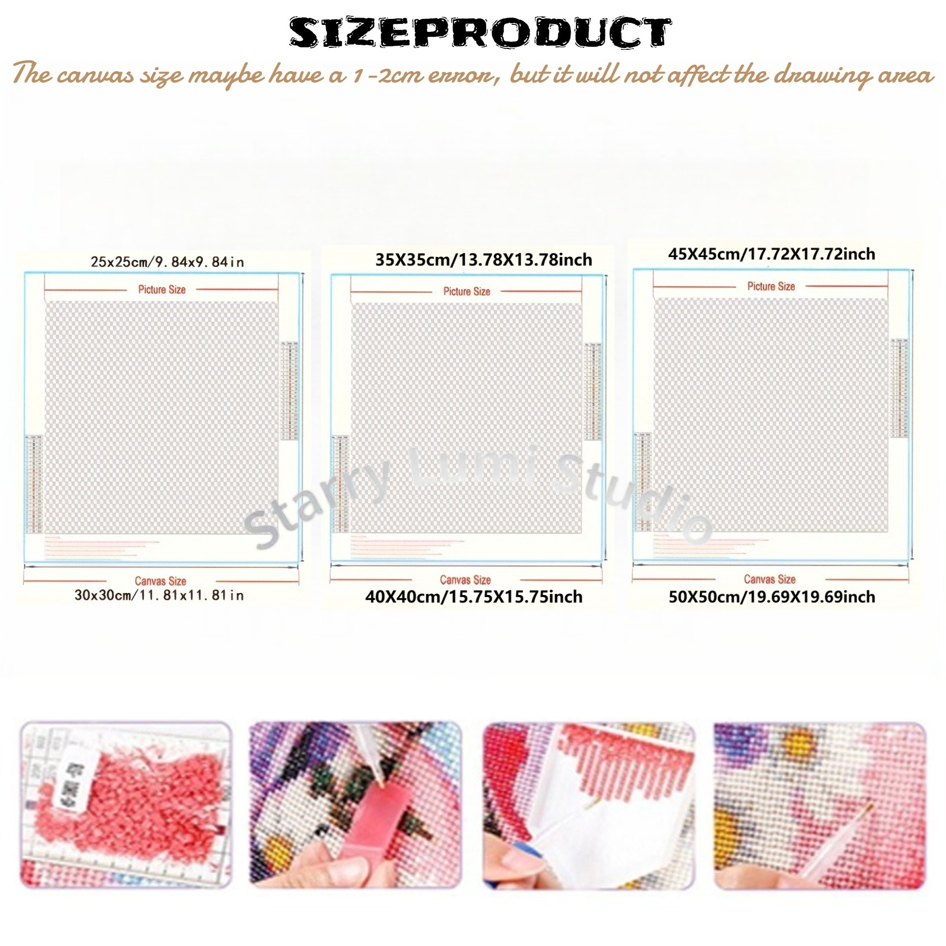 5D DIY Diamond Painting Kit, C - Resin Art And Design ulasan dan harga