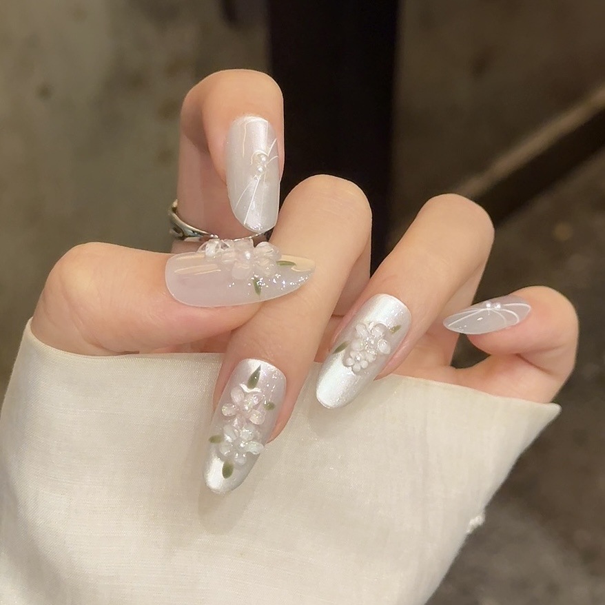 10pcs Glitter Sliver Press On  - Resin Art And Design ulasan dan harga