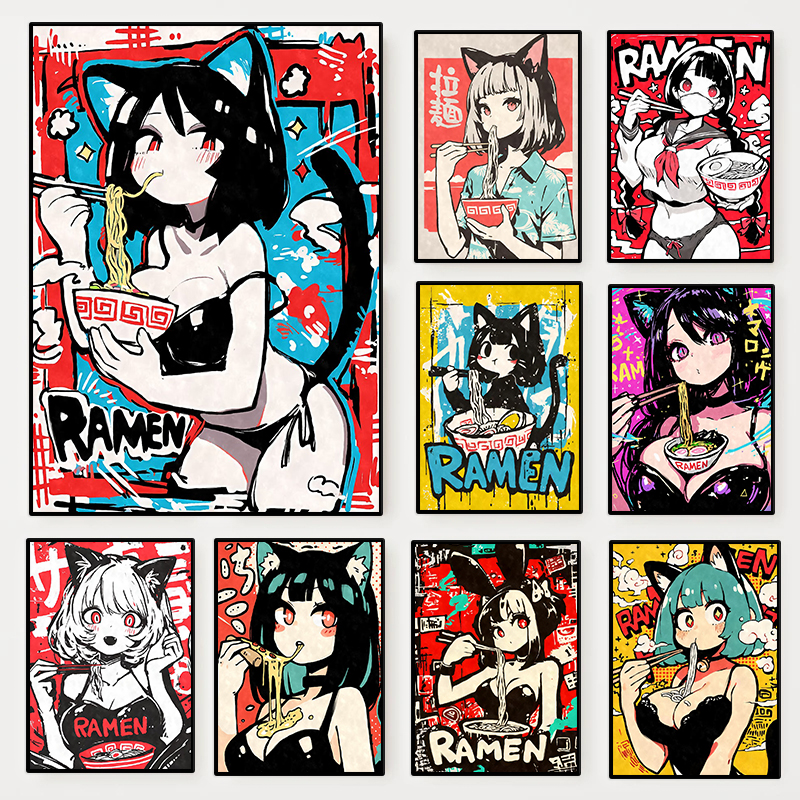 Aesthetic Anime Cute Sexy Cat  - Resin Art Aesthetic ulasan dan harga