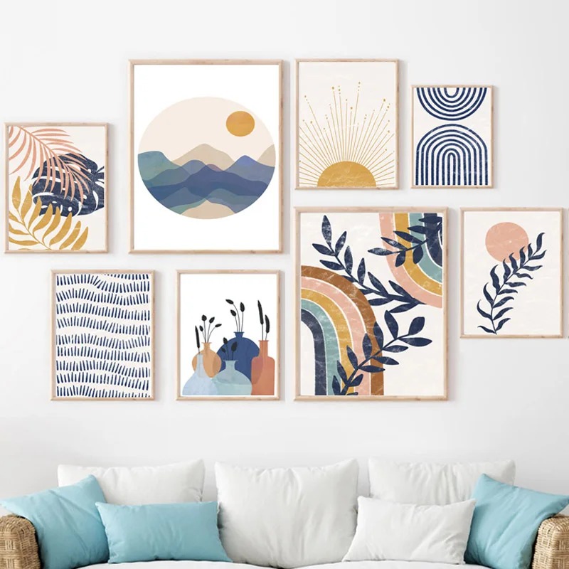 Bohemian Sun Rainbow Leaves Li - Resin Art Gallery ulasan dan harga