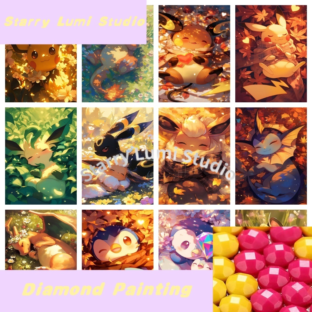 Cartoon Pokemon Pikachu Chariz - Resin Art Kit ulasan dan harga