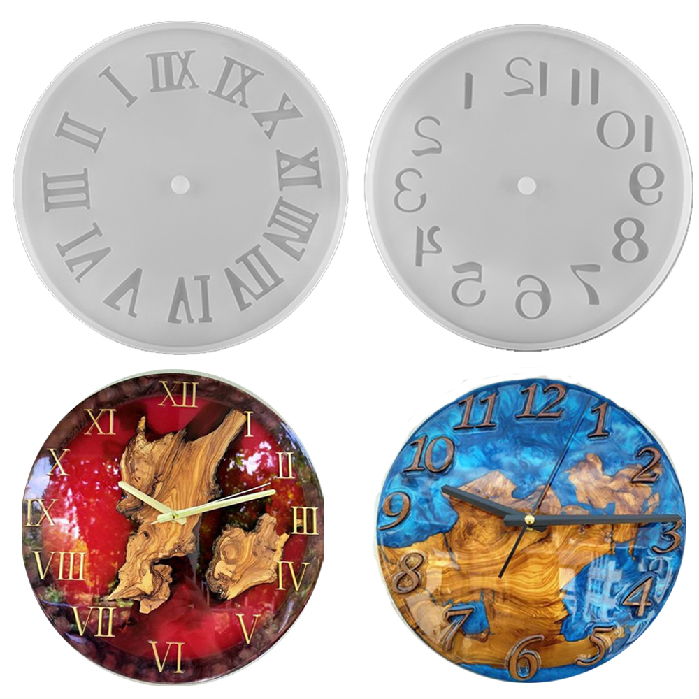 Clock Resin Molds Arabic Roman - Resin Art Clock ulasan dan harga