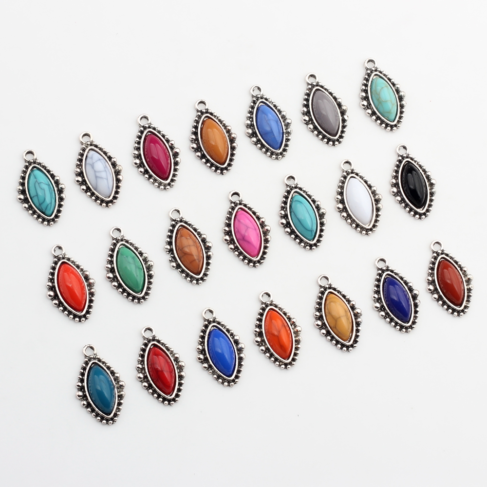 Zinc Alloy  Retro Resin Beads  - Resin Art Necklace ulasan dan harga