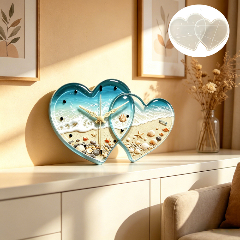 Love connected heart shape clo - Resin Art Guide ulasan dan harga