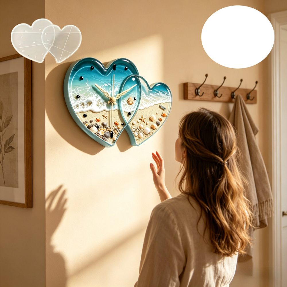 Love connected heart shape clo - Resin Art Guide ulasan dan harga