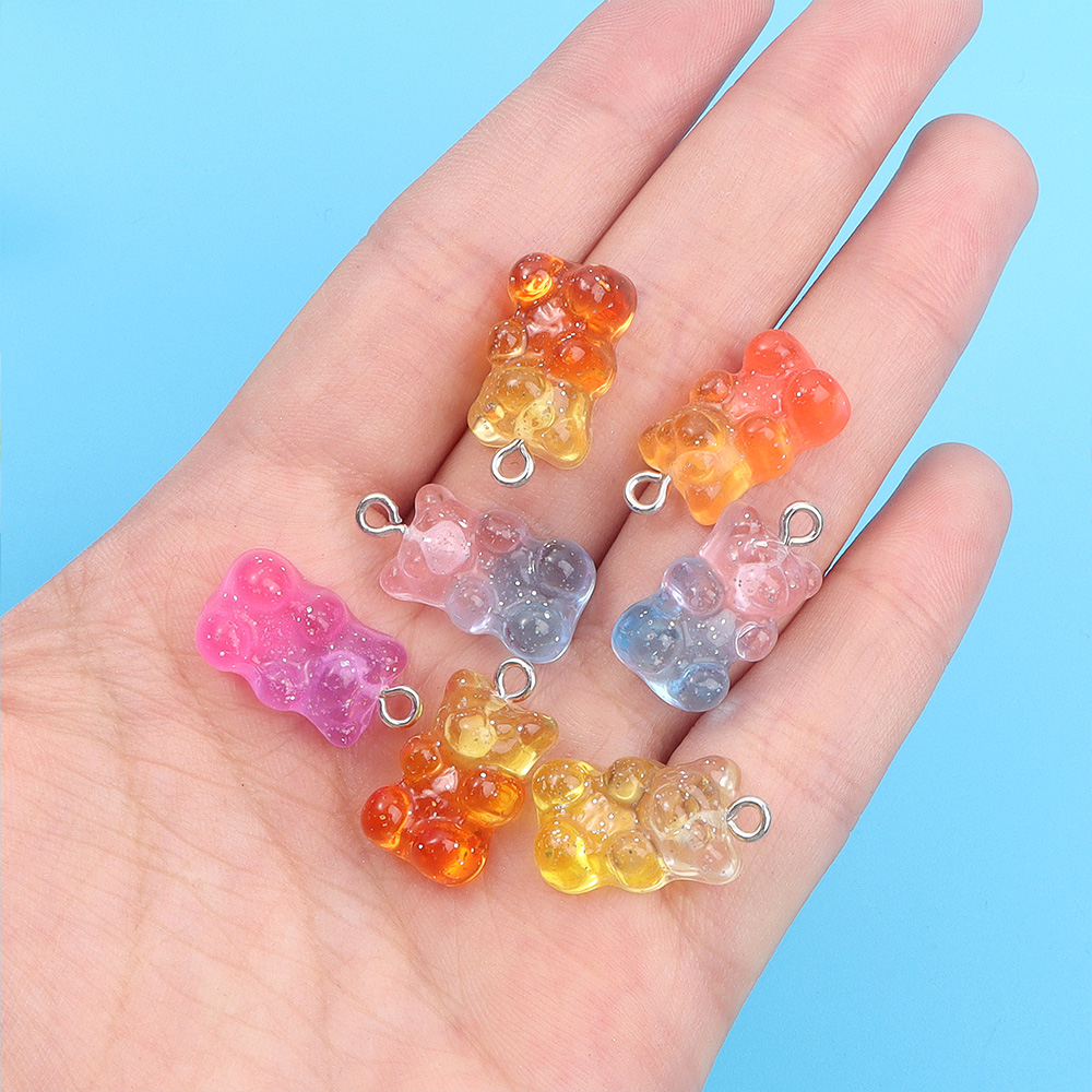 10/30/60pcs Dual Color Resin B - Resin Art Pendant ulasan dan harga