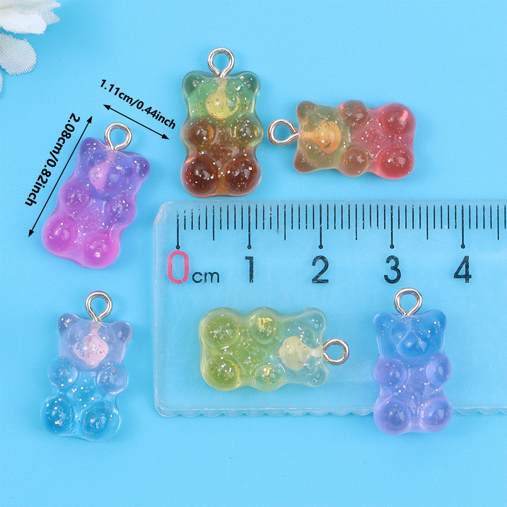10/30/60pcs Dual Color Resin B - Resin Art Pendant ulasan dan harga