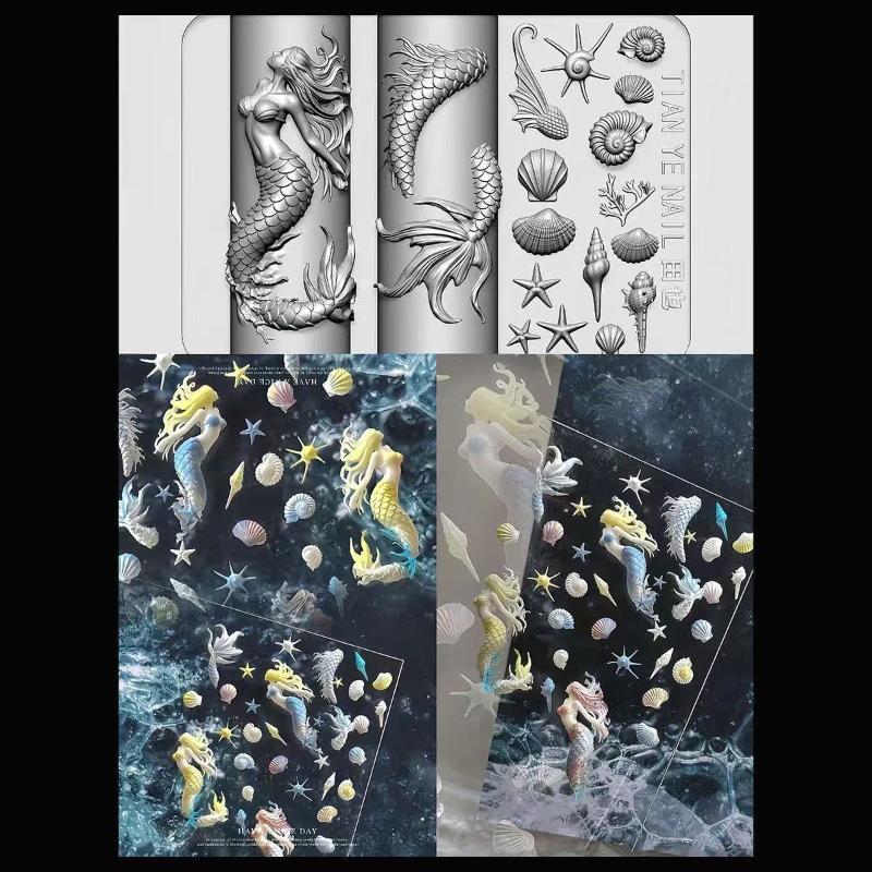 Z. 3D Soft Resin Nail Ocean Me - Resin Art Zone ulasan dan harga