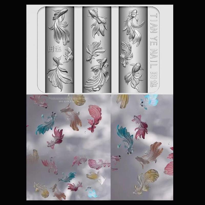 Z. 3D Soft Resin Nail Ocean Me - Resin Art Zone ulasan dan harga