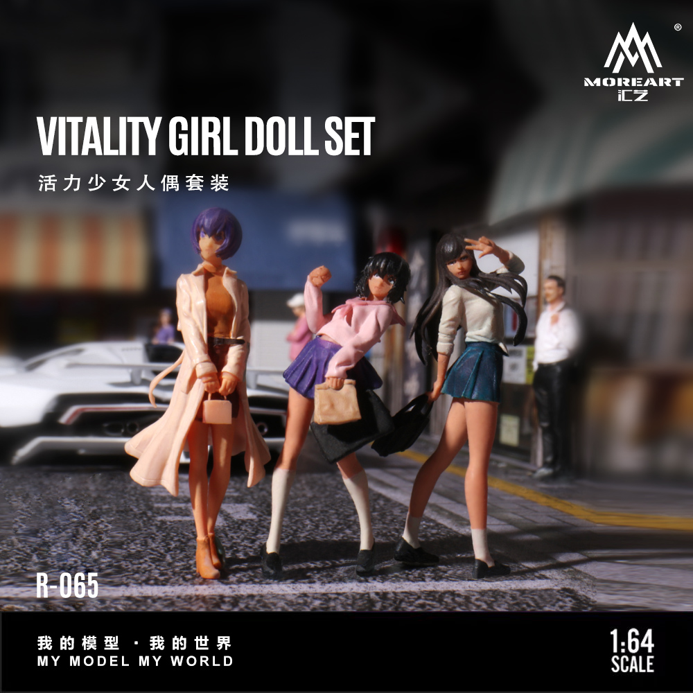 More Art 1:64 Dynamic Girl Dol - Resin Art And Decor ulasan dan harga
