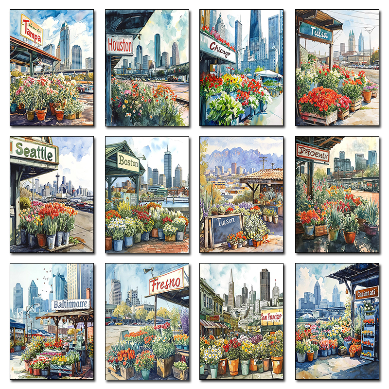Classic Street Flower Shops in - Resin Art World ulasan dan harga