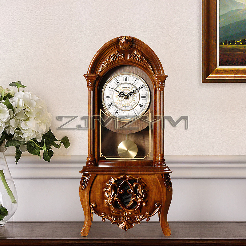 Pendulum Tabletop Clock Wood D - Resin Art Clock ulasan dan harga