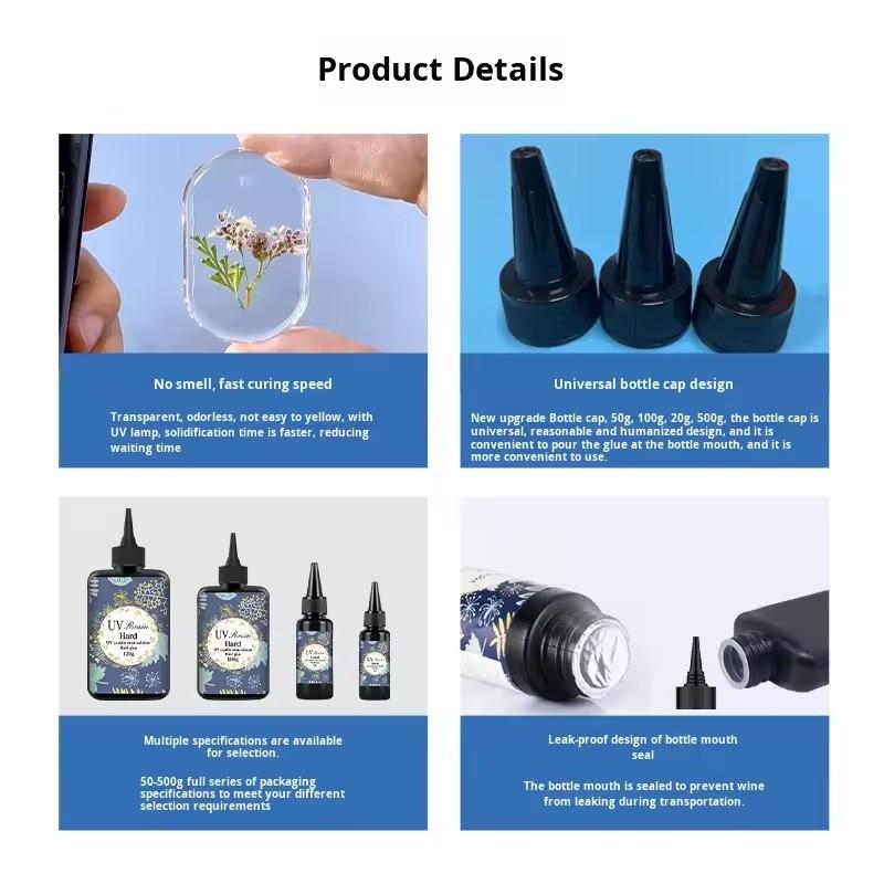 1/2Pcs Crystal Clear Hard UV R - Uv Resin Clear Hard ulasan dan harga