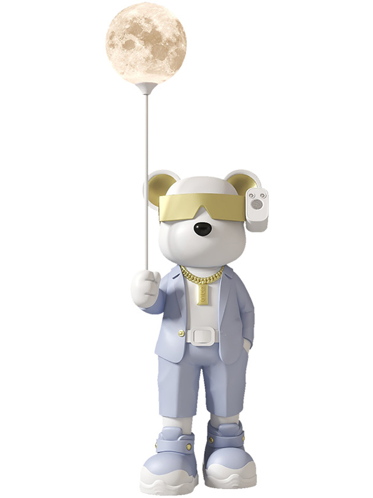 Home Decor Luminous Bear Statu - Resin Art Floor ulasan dan harga