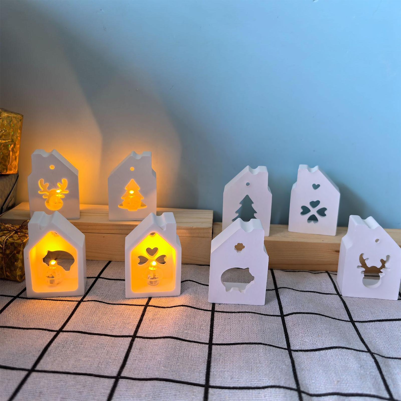 House Silicone Mold 4-Cavity C - Resin Art And Jewelry ulasan dan harga