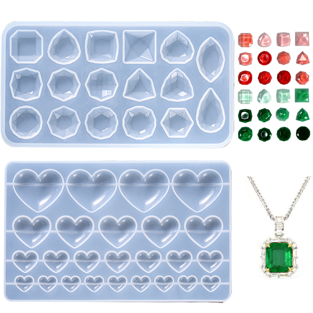 DIY Cube Ring Necklace Bracele - Resin Art Necklace ulasan dan harga