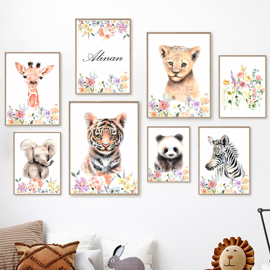 Custom Name Tiger Panda Elepha - Resin Art Name ulasan dan harga