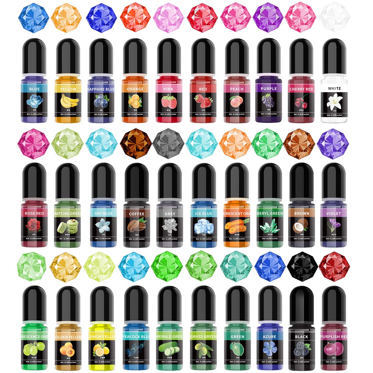 5ml/Bottle Epoxy Resin Pigment - Resin Art And Jewelry ulasan dan harga