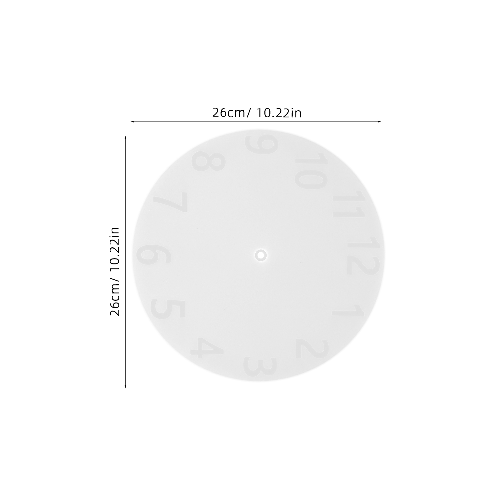 1 set 1 Set Diy Silicone Clock - Resin Art Watch ulasan dan harga