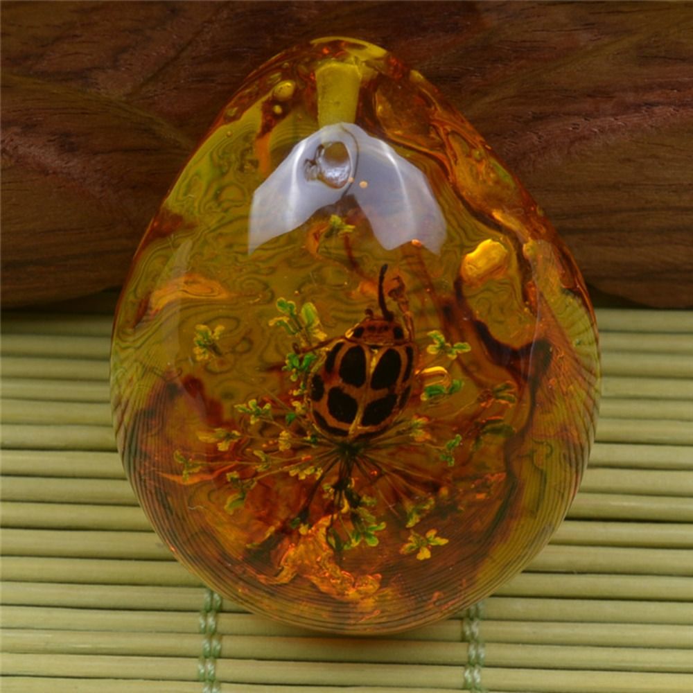 DIY Jewelry Craft Amber Stone  - Resin Art Necklace ulasan dan harga