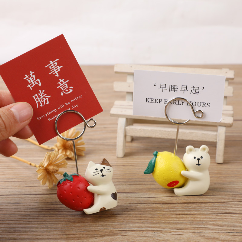 Animal Cartoon Photo Clip Base - Resin Art Name ulasan dan harga
