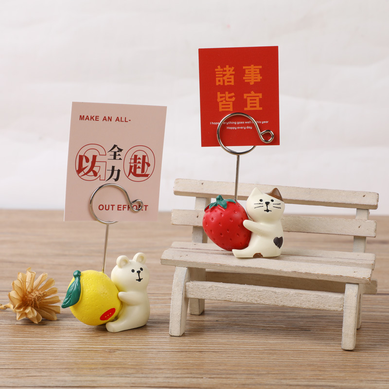 Animal Cartoon Photo Clip Base - Resin Art Name ulasan dan harga