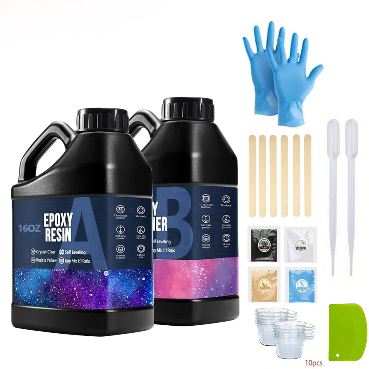 1000ml Crystal Clear Epoxy Res - Resin Art And Jewelry ulasan dan harga