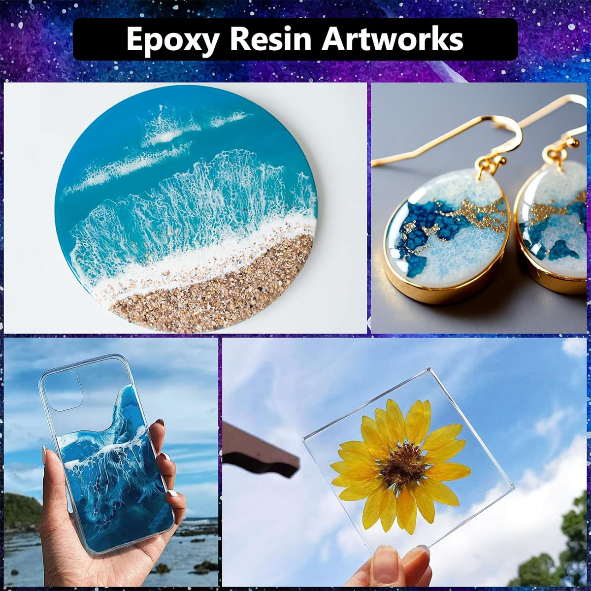 1000ml Crystal Clear Epoxy Res - Resin Art And Jewelry ulasan dan harga