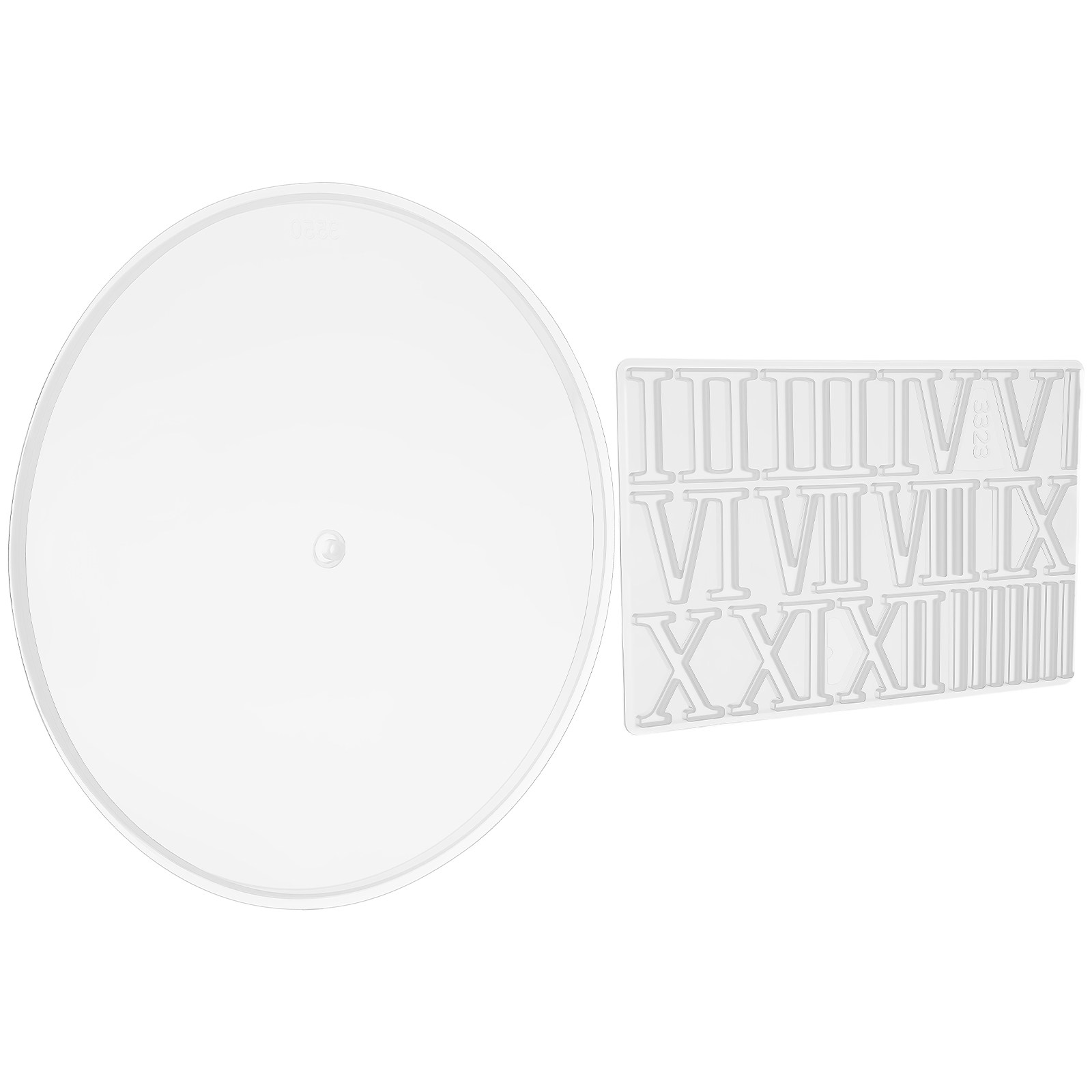 1Set Round Silicone Clock Dial - Resin Art Clock ulasan dan harga