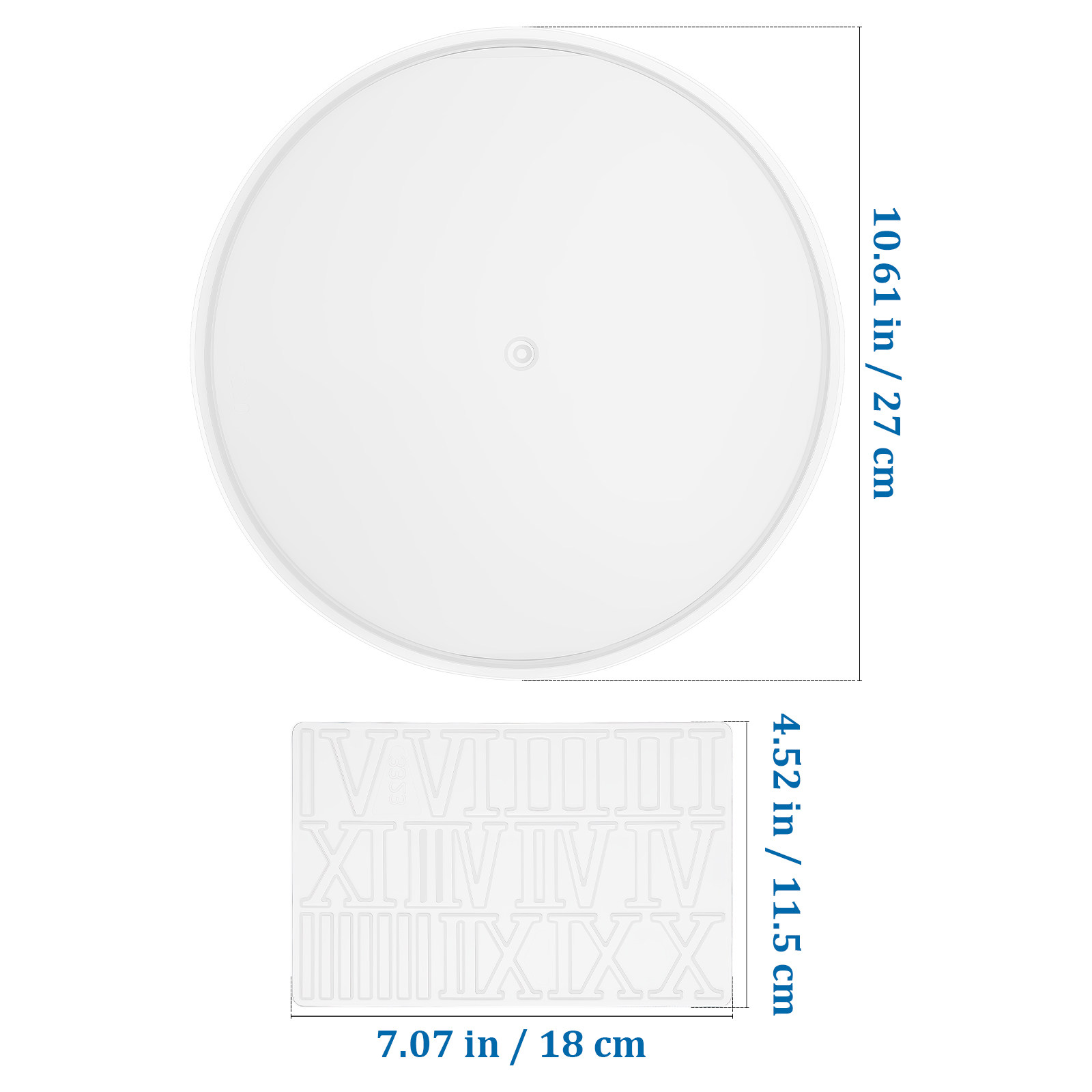 1Set Round Silicone Clock Dial - Resin Art Clock ulasan dan harga