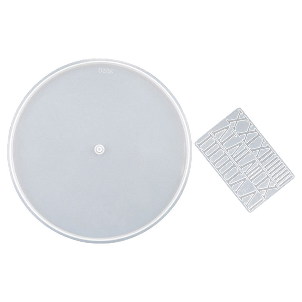 1Set Round Silicone Clock Dial - Resin Art Clock ulasan dan harga