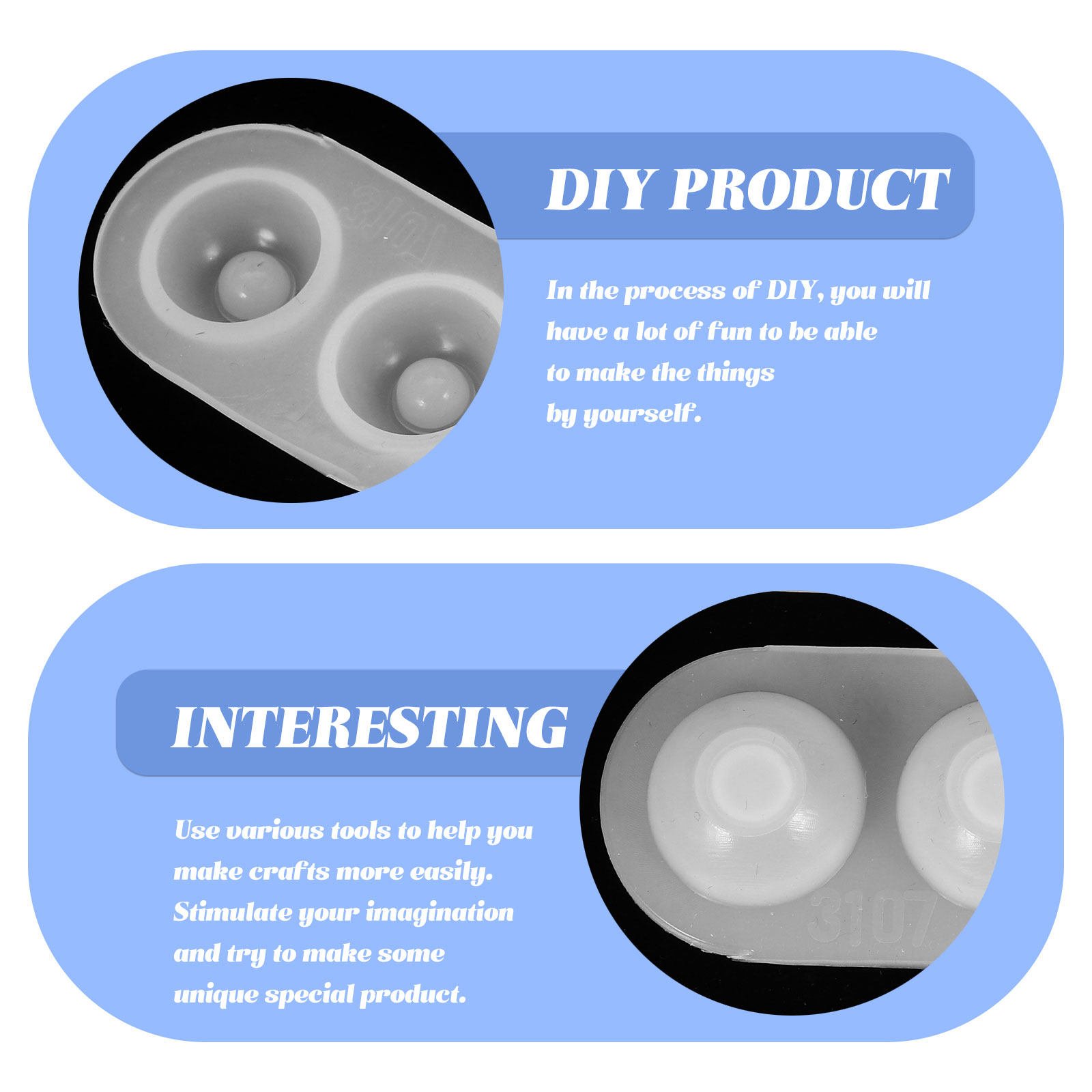5Pcs Eye Silicone Mold DIY Art - Resin Art And Jewelry ulasan dan harga