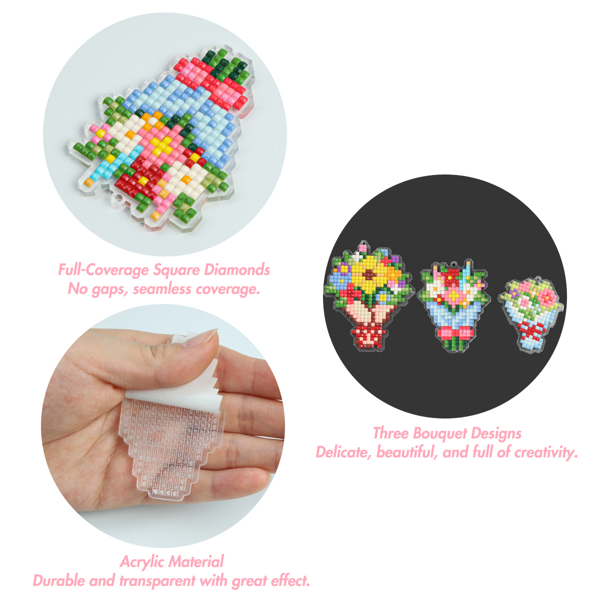 FOREVER YOUNG 3PCS Bouquet Acr - Resin Art Kit ulasan dan harga
