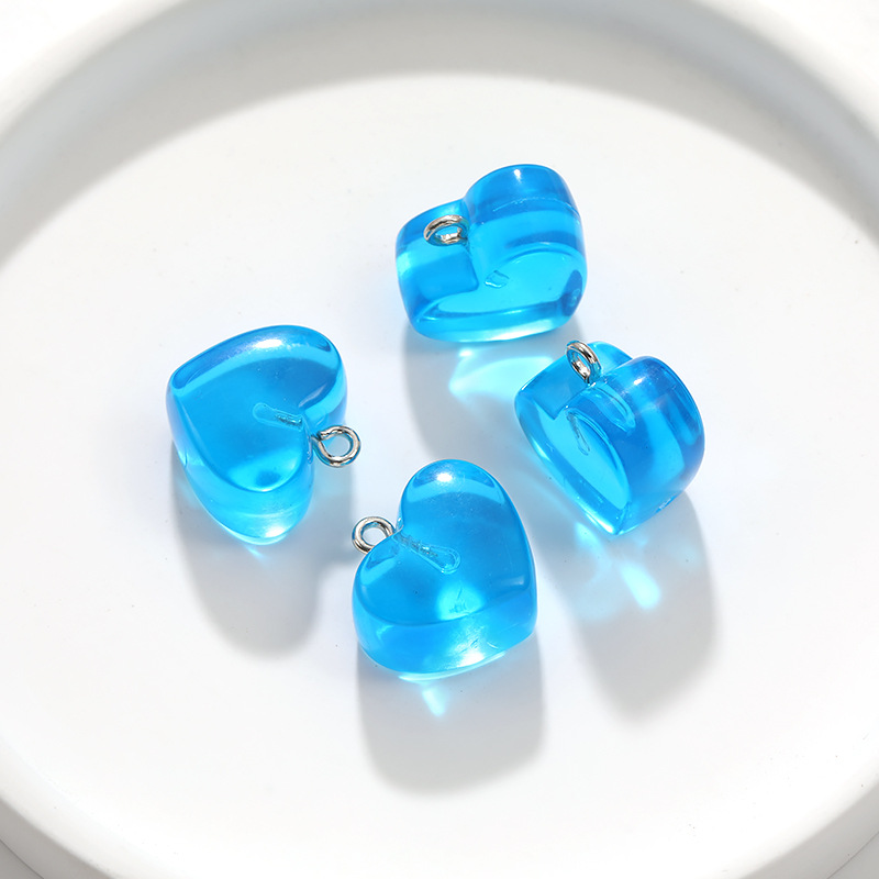 10pcs 15x18MM Multicolor Trans - Resin Art Necklace ulasan dan harga