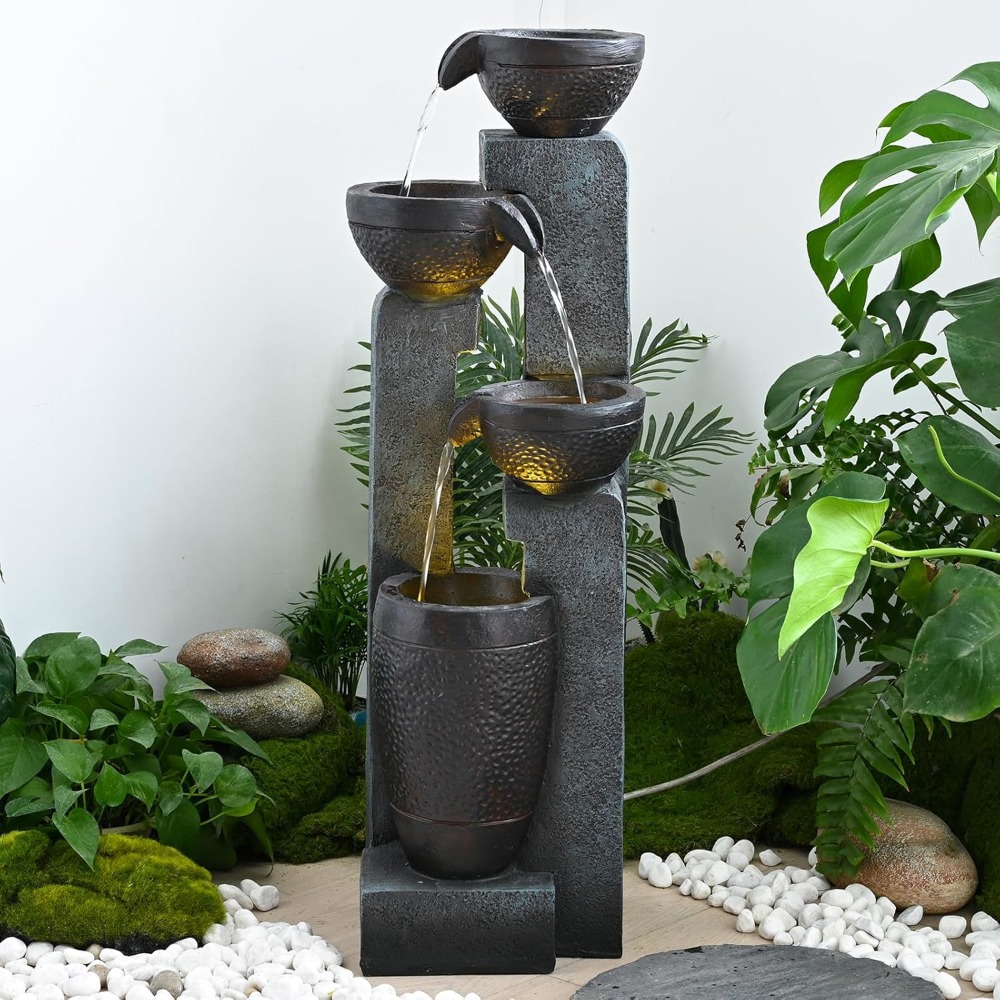 40''H 4-Tier Outdoor Garden Wa - Resin Art And Decor ulasan dan harga