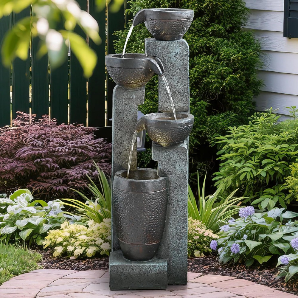 40''H 4-Tier Outdoor Garden Wa - Resin Art And Decor ulasan dan harga