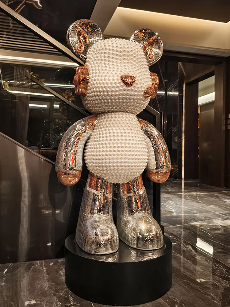 Home Decor 81CM Bear Sculpture - Resin Art Floor ulasan dan harga