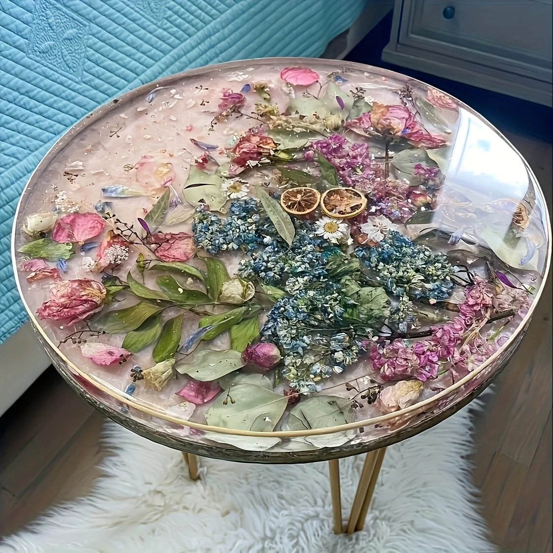 DIY Resin Round Table Silicone - Resin Art And Jewelry ulasan dan harga