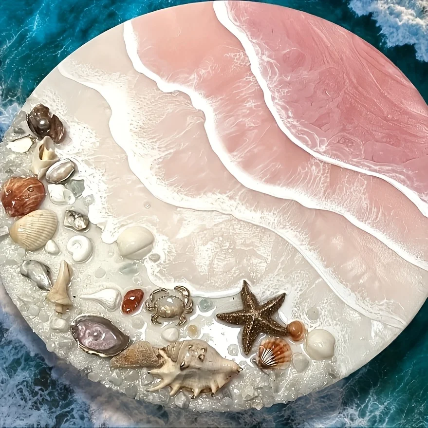 DIY Resin Round Table Silicone - Resin Art And Jewelry ulasan dan harga