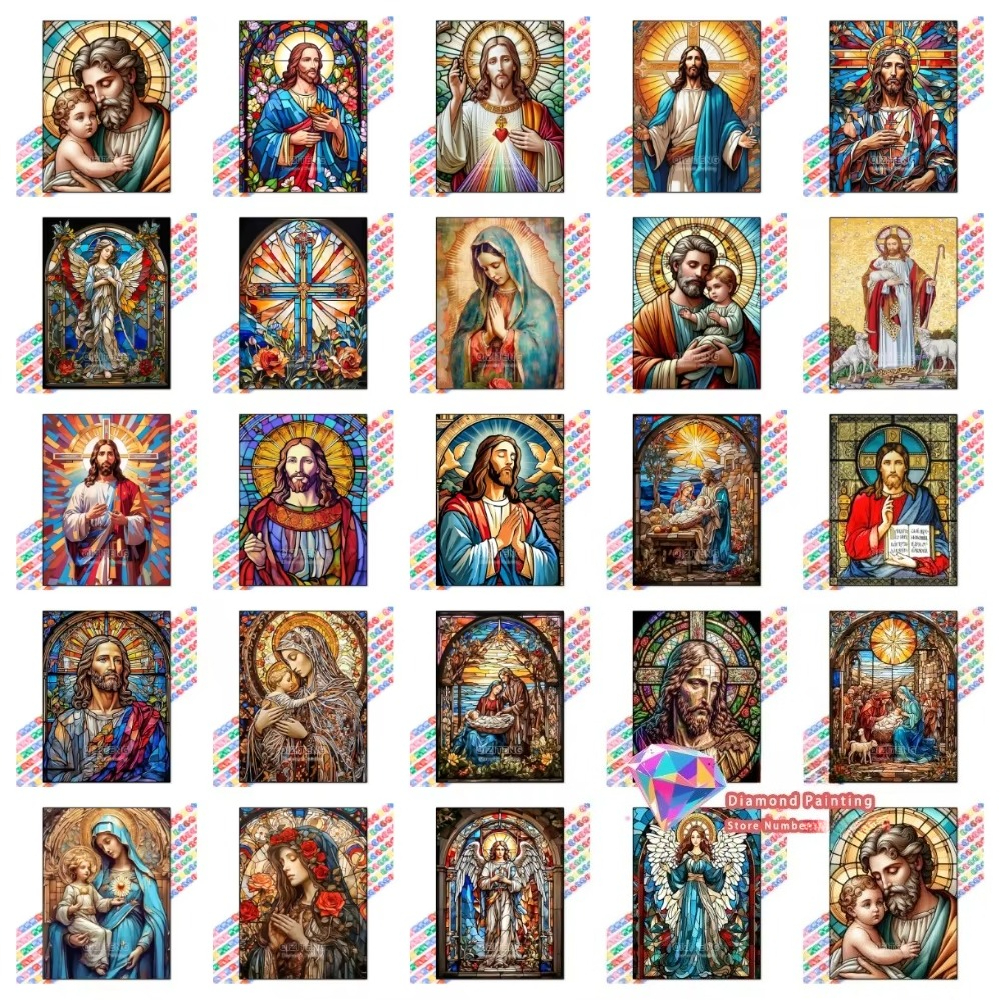 1PC frameless Easter Jesus Squ - Resin Art Kit ulasan dan harga