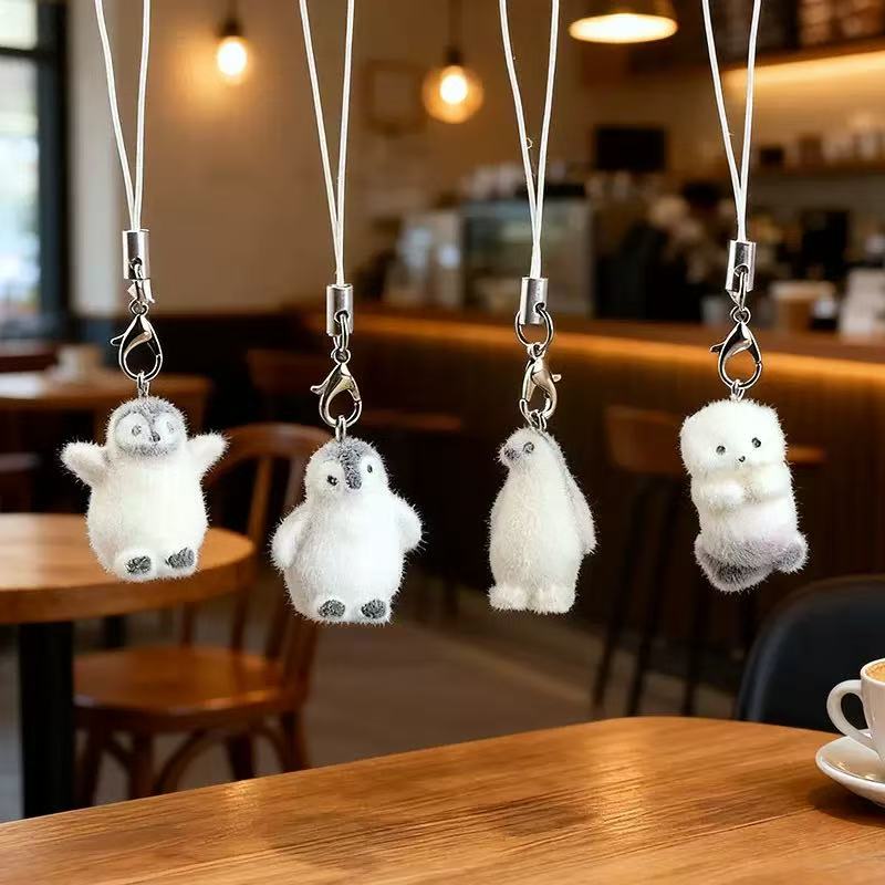 5pcs Flocking Small Penguin Re - Resin Art Pendant ulasan dan harga