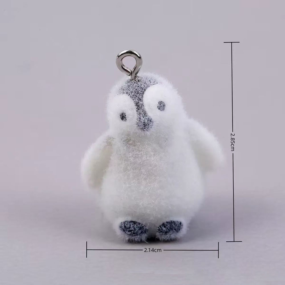 5pcs Flocking Small Penguin Re - Resin Art Pendant ulasan dan harga